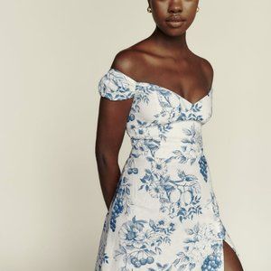 REFORMATION BRIGDTON LINEN DRESS